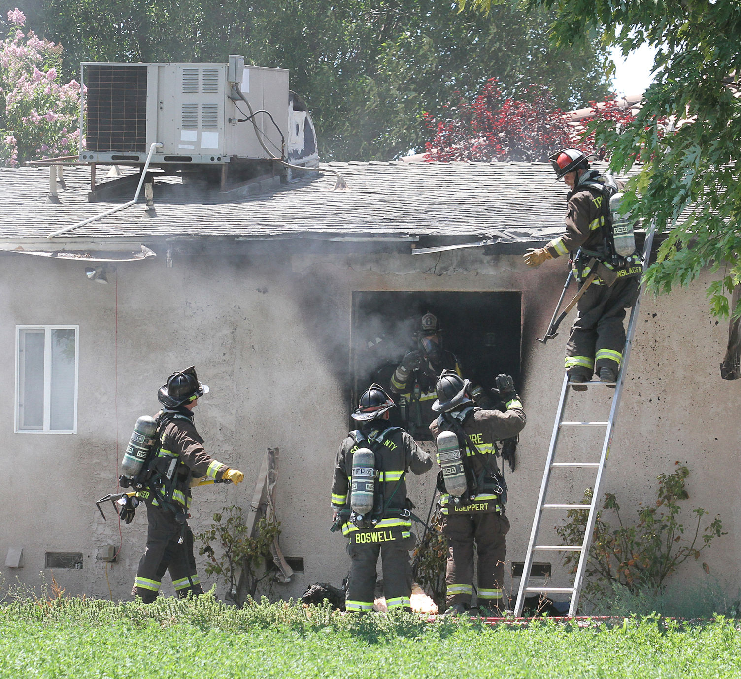 Fire at Windmill Ridge Winery